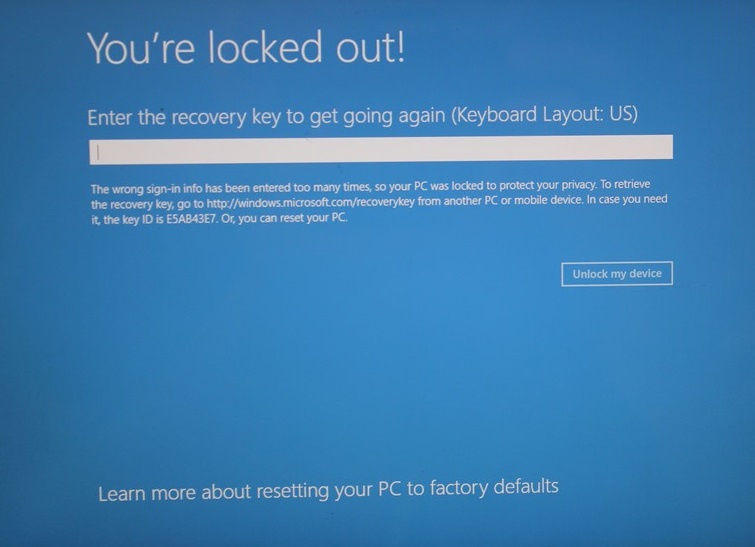 Bitlocker REcovery Key