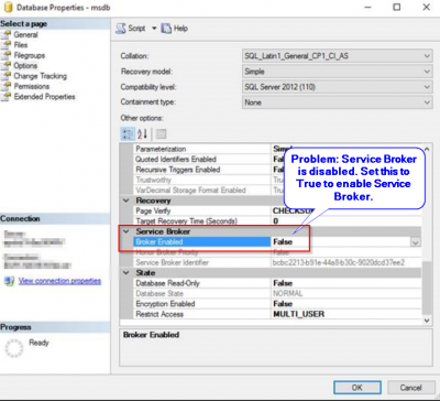 MSDB Properties