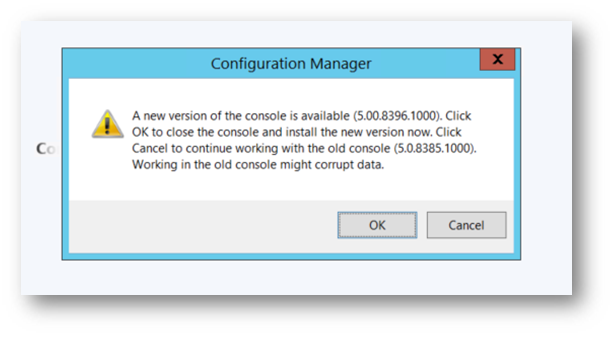 SCCM Current Branch Console Update