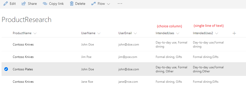 New column with multiple values