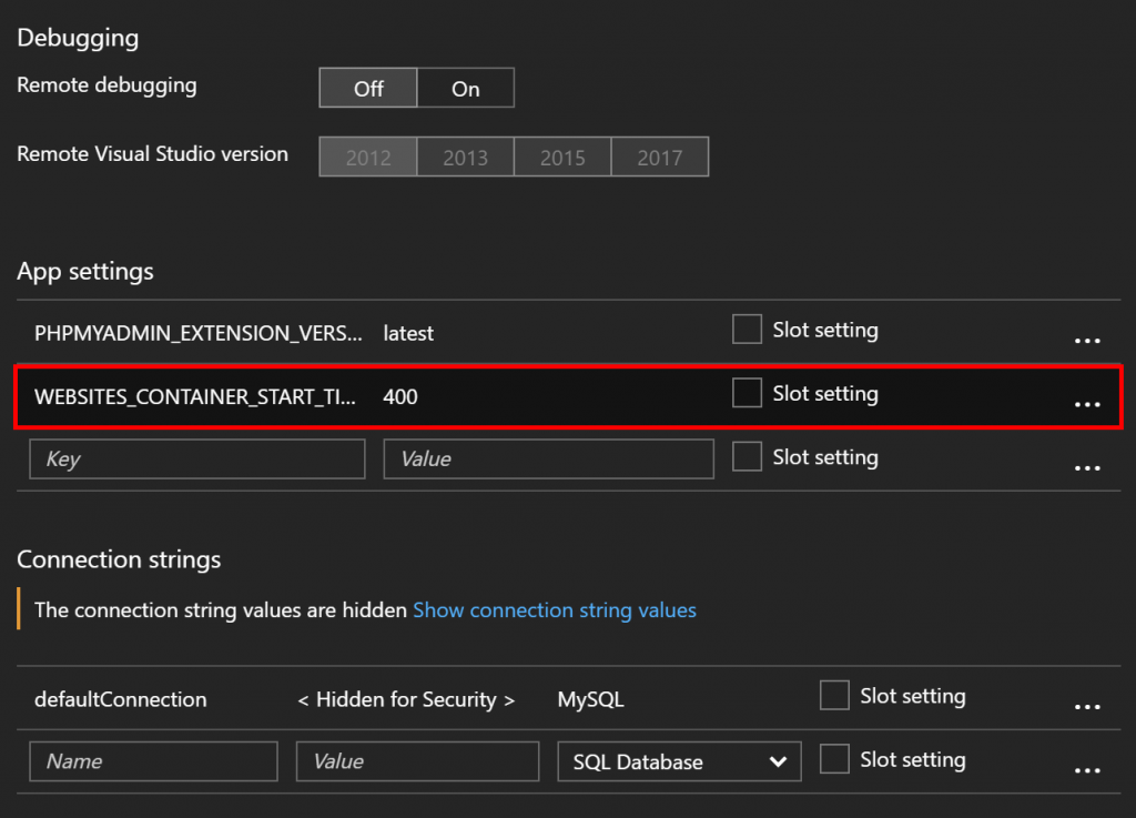 Configuring Container Start Time Limit