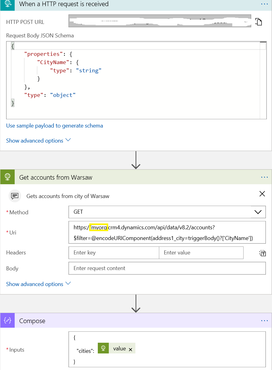 Call Dynamics 365 over Web API