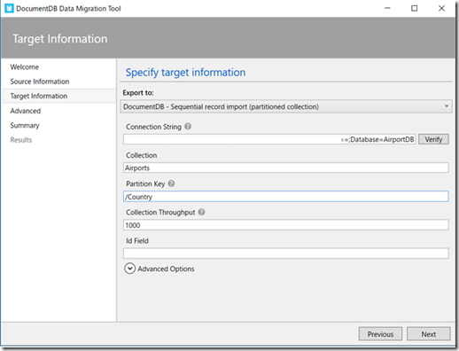 CosmosDB-Tool-Target