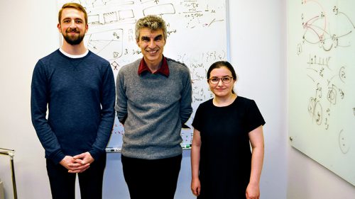 Adam Atkinson, Microsoft Research Maluuba, Yoshua Bengio, University of Montreal, Samira Ebrahimi Kahou, Microsoft Research Maluuba (v.l.)