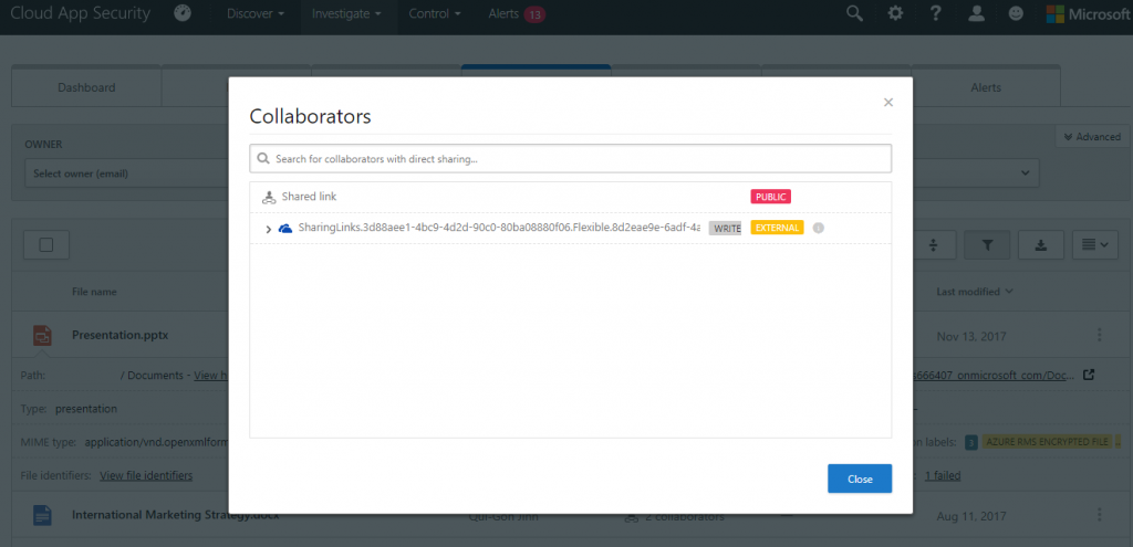 CAS File Sharing overview