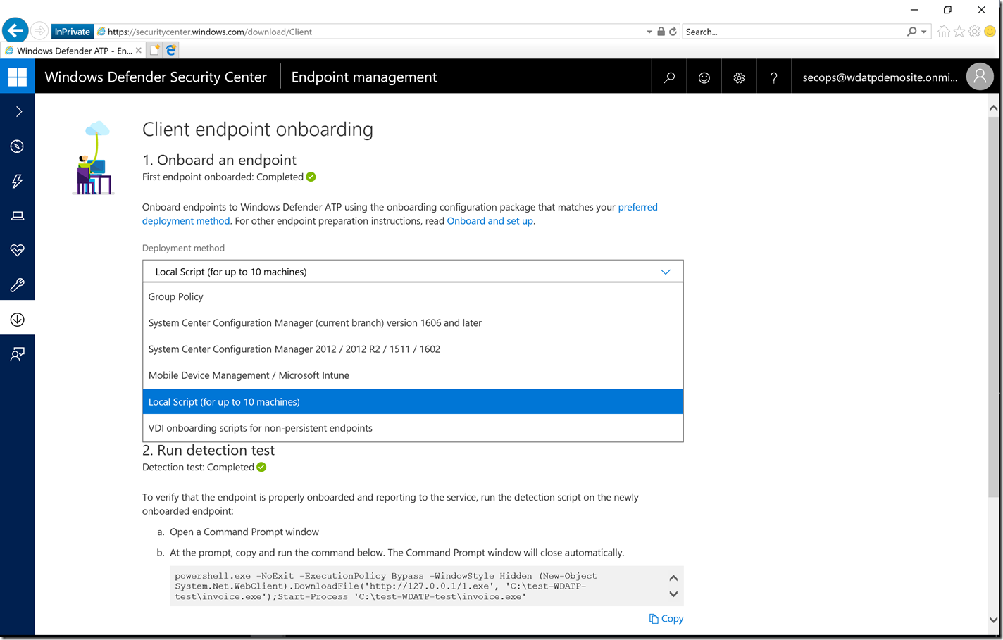 wdatp-endpoint management