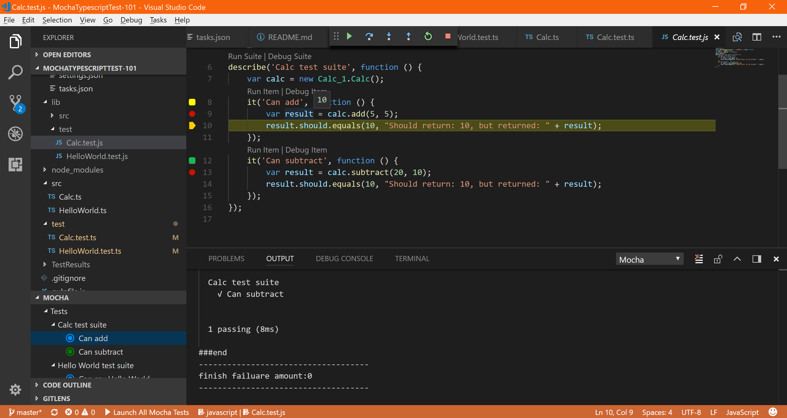 VSCode Debug Add Test