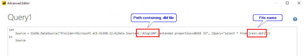 Power BI Advanced Query Editor