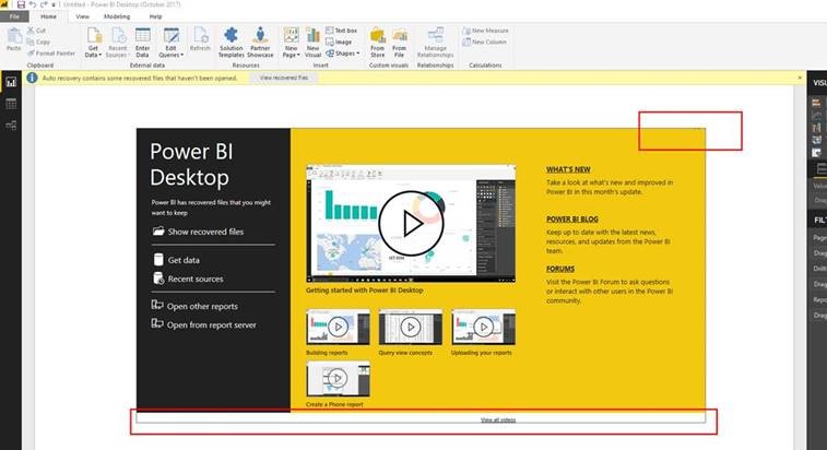 Power BI Desktop Auto Recovery