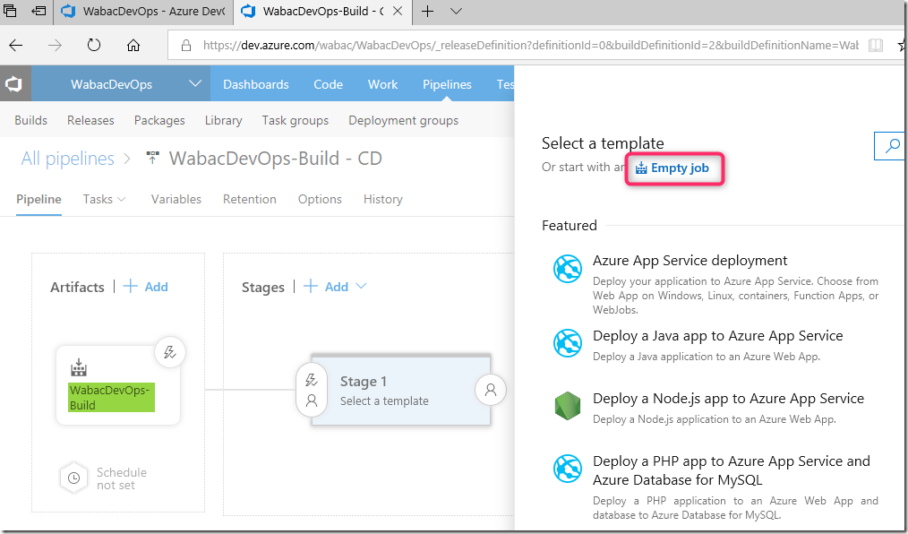 DevOps_ReleaseEmptyJob