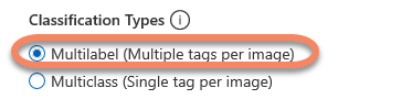 Multilabel Classification type radio button