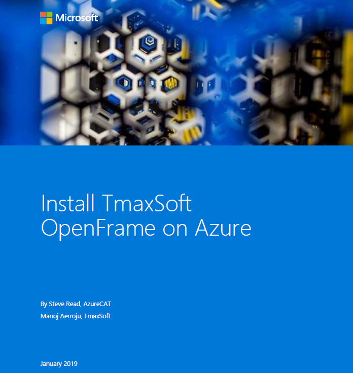 Install TmaxSoft OpenFrame on Azure