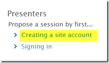 Creating an account