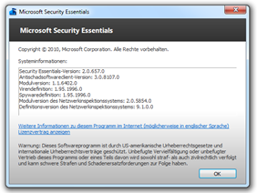 Microsoft Security Essentials 2.0