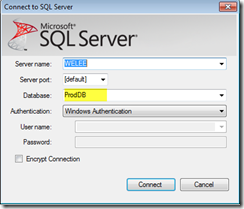 ConnectToSQLServer