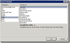 Figure 29. Choosing category and function