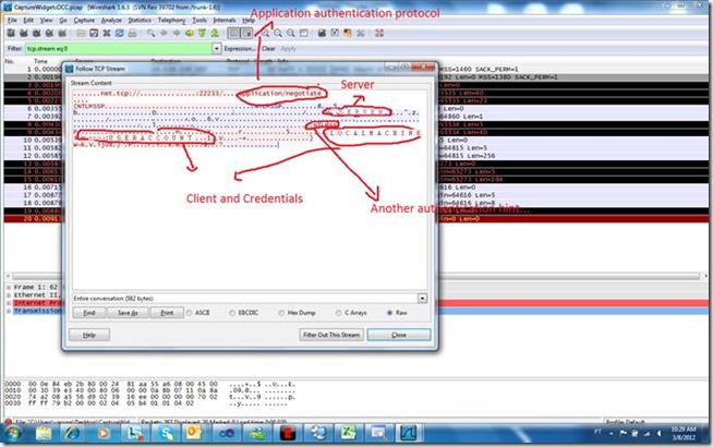 More details from network trace