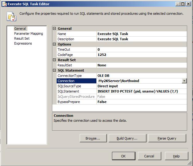 Configuration at General Tab