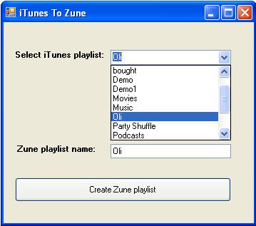 iTunesToZune