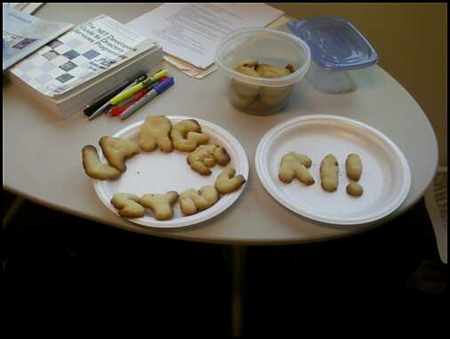 Sugar cookies with an important message