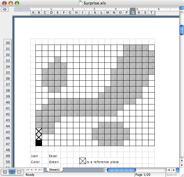 Excel logo in Excel