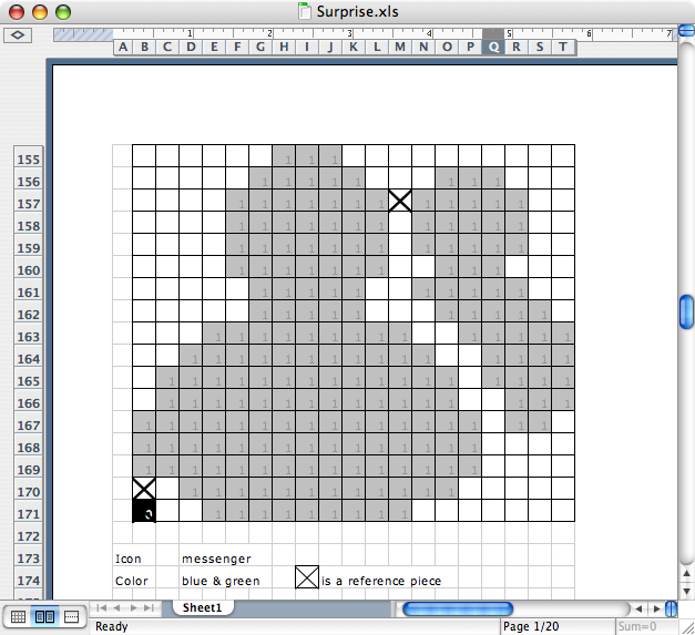 Messenger logo in Excel