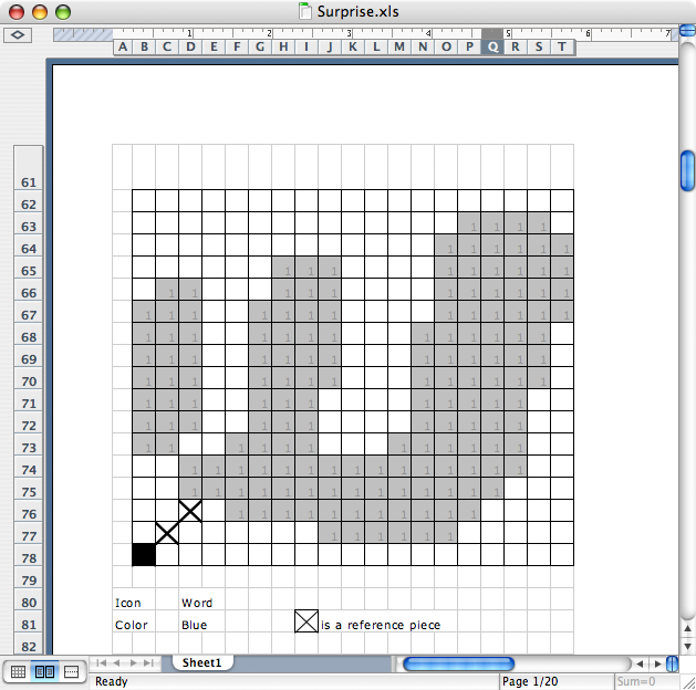 Word logo in Excel