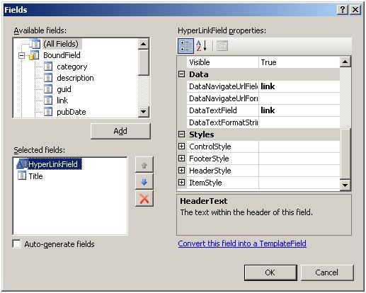 Grid Columns for RssDataSource