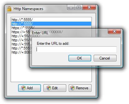 Http Namespace Manager - Add