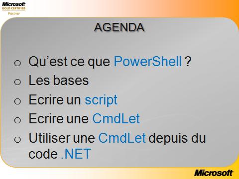 Agenda Powershell