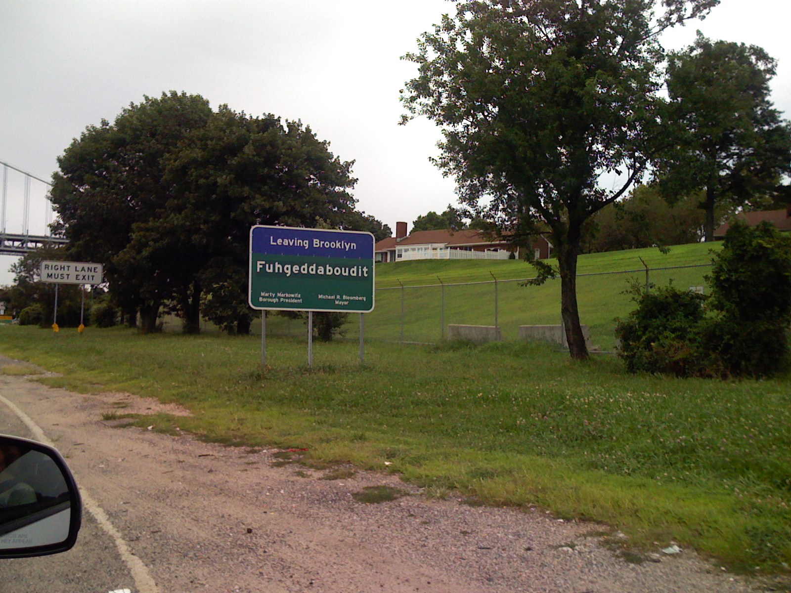 Leaving Brooklyn Sign