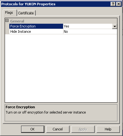 Protocol Properties Configuration