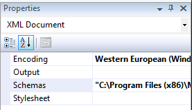 Properties window in Visual Studio 2008