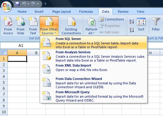 Excel list step 1