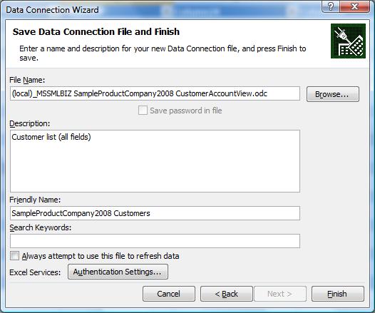 Excel list step 3