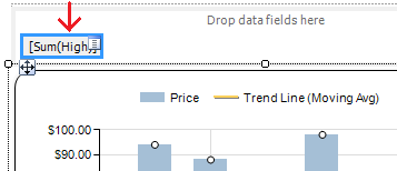 Right click on data field to add a calculated series