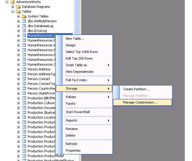 Context menu