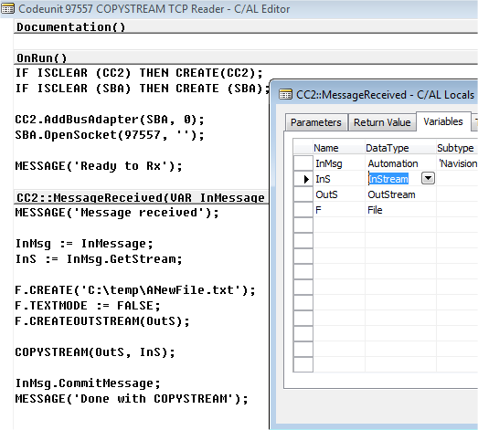 COPYSTREAM for Sockets