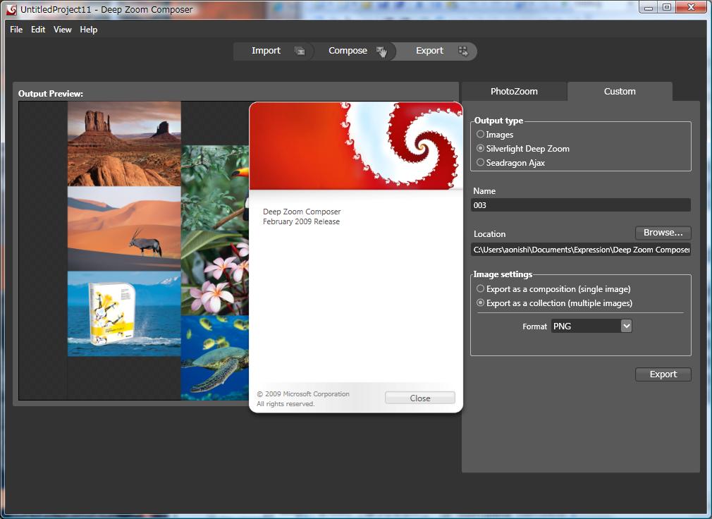 Deep Zoom Composer Feb 2009 Release