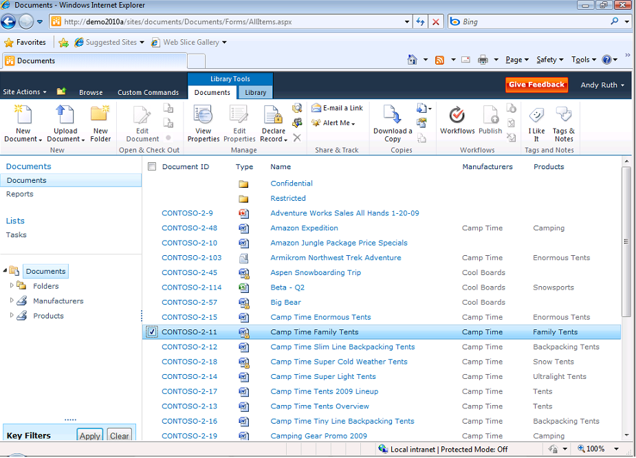 Figure 3 - In Place Records Management