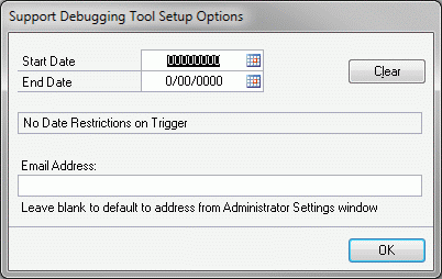 Debugger Setup Options