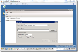 TFS Server Manager - Add Server