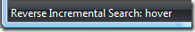 Reverse Incremental Search in status bar