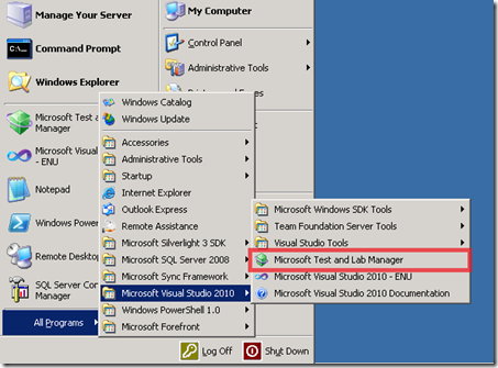 Microsoft Test and Lab Manager