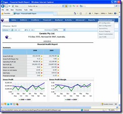 Easy to use “point and click” graphical presentation of user data in Cerebiz