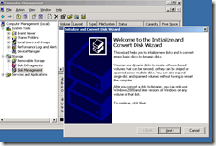 MyNode1 Initialize and Convert disk