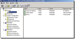 Two Nodes Windows Cluster