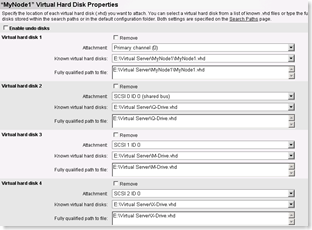 MyNode1 HardDisks Properties