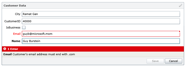 .Net RIA Services: Custom Validation