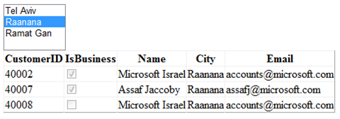 ASP.Net DomainDataSource with Select Parameters